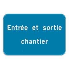 Panneau de texte 3:2 - Orientation paysage - Blanc/bleu