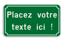 Panneau de texte avec cadre classique