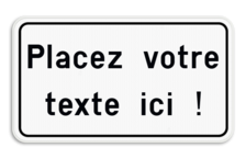 Panneau de texte avec cadre moderne