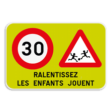 Panneau d'information - Les enfants jouent - C43