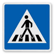 Richtzeichen 350 - Fußgängerüberweg