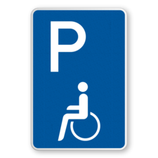 Parkschilder - Parkplatz nur für Schwerbehinderte