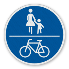 Vorschriftszeichen 240 - Gemeinsamer Geh- und Radweg