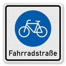 Vorschriftszeichen 244.1 - Beginn einer Fahrradstraße