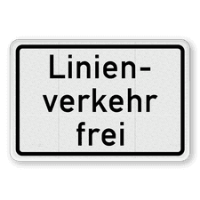 Verkehrszusatzeichen 1026-32 - Linienverkehr frei