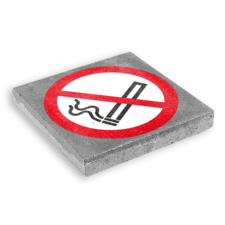 Dalle de signalisation - 300x300mm - Interdiction de fumer'