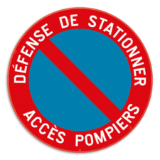 Panneau de stationnement - E1 - Accès pompiers