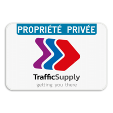 Panneau d'interdiction - Propriété privée - Votre logo/design