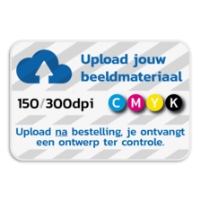 Informatiebord 3:2 reflecterend met je eigen opdruk