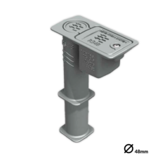 Bodenhülse PipeLock® Basic für Rohrpfosten Ø 48 mm