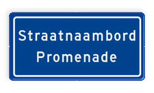 Straatnaambord 2 regelig 600x300