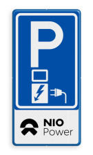 Verkeersbord RVV E08o NIO-power - oplaadpunt