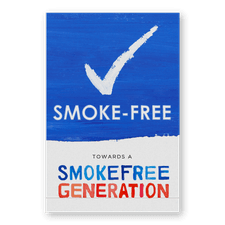 Vlak paneel of sticker SMOKEFREE GENERATION - BASIC