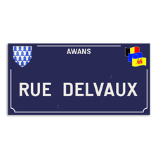 Plaque de rue - Awans - Personnalisable