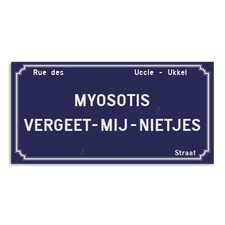 Plaque de rue - Uccle - Personnalisable