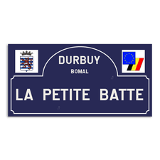 Plaque de rue - Durbuy - Personnalisable