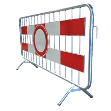 Verzinkt stalen dranghek met C01 en aluminium stroken met klasse 3 reflectie