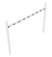 Limiteur de hauteur variable 1,8 - 2,8 mètres avec montants Ø102mm - Version fixe