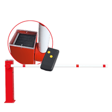 Elektrische slagboom - 1500-2500mm - met zonnepaneel en afstandbediening