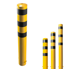 Rampaal Ø193mm grondmontage, verzinkt of geel/zwart