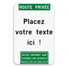 Panneau de texte - Texte d'en-tête - Pictogramme