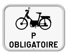 Panneau G2000 - M13 - Obligation pour les cyclomoteurs