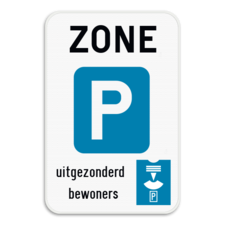 Verkeersbord SB250 ZE9a parkeerschijf