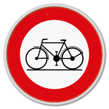 Panneau G2000 - C11 - Accés interdit aux conducteurs de cycles
