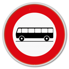 Panneau G2000 - C22 - Accès interdit aux conducteurs d'autocars