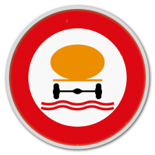 Panneau G2000 - C24c - Accès interdit aux conducteurs de véhicules transportant les marchandises dangereuses de nature à polluer les eaux