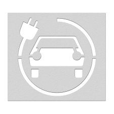 Wegmarkering spuitmal PVC (5mm) - Sjabloon oplaadpunt elektrische auto