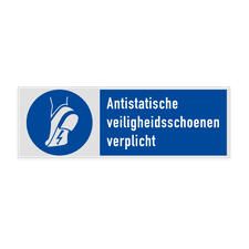 Gebodsbord Antistatische veiligheidsschoenen verplicht