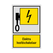 Bord Locatie Elektra hoofdschakelaar