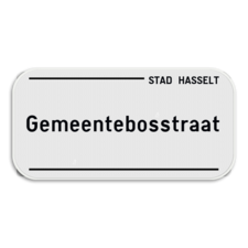 Straatnaambord SB250 Hasselt (nieuw)