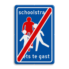Verkeersbord RVV G16 - einde schoolstraat