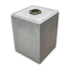 Betonsockelsteine mit Bodenhülse 300mm für Rohrpfosten Ø48mm