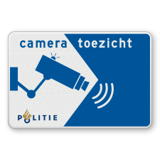 Verkeersbord cameratoezicht politie - reflecterend