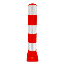 Flexpost rouge ou noir avec socle de fixation - Ø160x190mm
