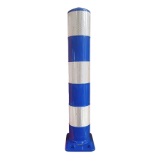 Flexpost BB21 blauw wit - Flexibele zuil Ø160x1000mm - reflecterend klasse 3