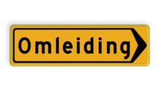 Omleidingsbord - T102r - Omleiding - Werk in uitvoering