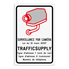 Surveillance par caméra Belge - Loi du 21 mars 2007 - Plat (Alupanel)