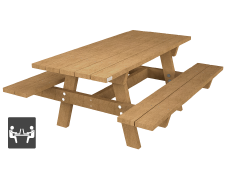 Picknicktafel Campus - type Oslo - Bicolor