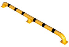 Wieldwinger staal verzinkt Ø152x3650mm geel/zwart - vloermontage