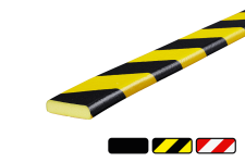 Stootbescherming PU-schuim 40x11mm type F - zelfklevend of magnetisch