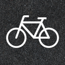 Thermoplast fiets - wegmarkering