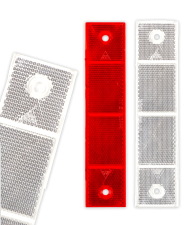 Catadioptres de potelet de balisage en aluminium 40x180mm