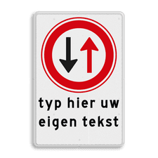 Aluminium informatiebord met dubbel omgezette rand