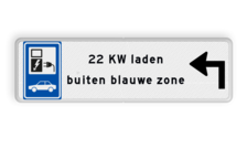 Aluminium informatiebord met een dubbel omgezette rand