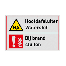 Veiligheidsbord vlak Alupanel (2mm)