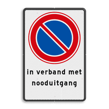 Aluminium informatiebord met dubbel omgezette rand